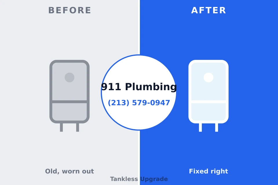 Before and after: plumbing company Kenilworth, IL